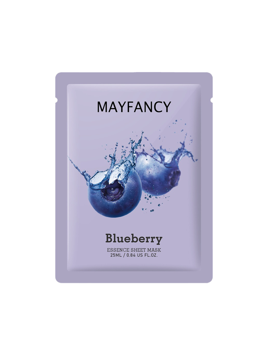 MAYFANCY Blaubeer-Gesichtstuchmaske